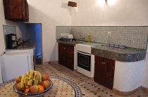 Kitchen of Dar Ben Safi, Fes, Morocco
