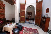 Photo of Dar Jnane, Entry to First Floor Bedroom, Fes, Morocco